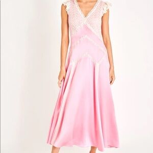 Provencia Silk Maxi Dress, Sweet Pink - SWEET PINK / 00